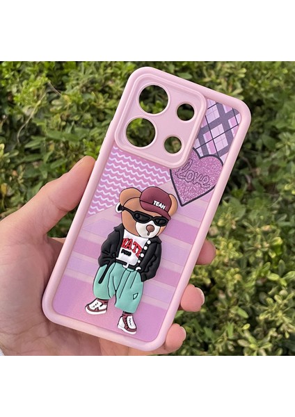 Xiaomi Redmi Note 13 4g Kılıf Ayıcıklı Darbe Önleyici Silikon Kapak