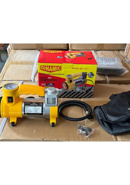 Oto - Araç Hava Kompresörü Kamyon - Otobüs - Dc/12v-13.5v - 15amp - 150psı - Bar Gösterge - Led Aydınlatma Cy-1 (4915) Go-53-vice/(1395) fiyatları