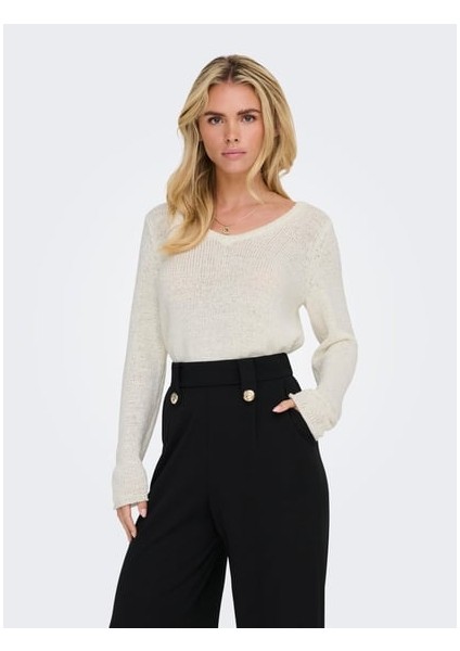 Onlgeena L/s V-Neck Knt Noos Kadın Kazak 15340862