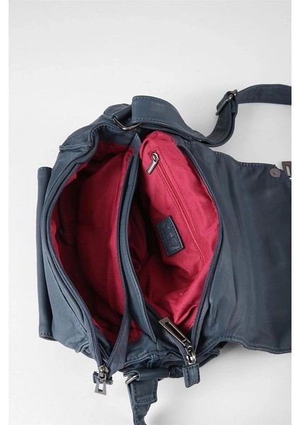 Witer Mavi Cilt Omuz Çantası modelleri