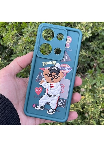 Xiaomi Redmi Note 13 Pro 4g Kılıf Ayıcıklı Darbe Önleyici Silikon Kapak