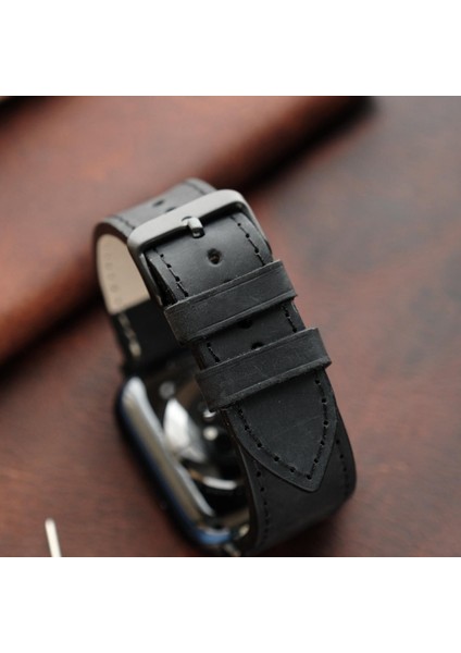Apple Watch Elit Seri 44-45-46-49(Ultra) Uyumlu Deri Kordon