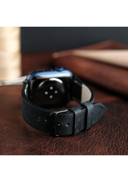 Apple Watch Elit Seri 44-45-46-49(Ultra) Uyumlu Deri Kordon