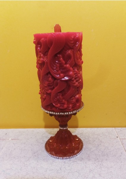 Soyawaxaroma Terapi Kokulu Ahşap Fitilli Mum ve Mum Kaidesi modelleri