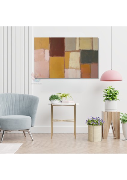 Kanvas Yatay Duvar Tablosu Kanvas Geometrik Sekiller7 Ev Ofis Salon Modern Duvar Tablosu modelleri