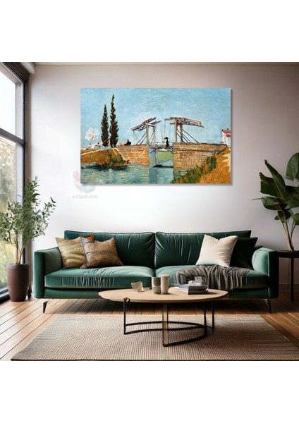Kanvas Yatay Duvar Tablosu Kanvas Kopru Manzarasi Ev Ofis Salon Modern Duvar Tablosu fiyatları