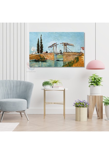 Kanvas Yatay Duvar Tablosu Kanvas Kopru Manzarasi Ev Ofis Salon Modern Duvar Tablosu modelleri