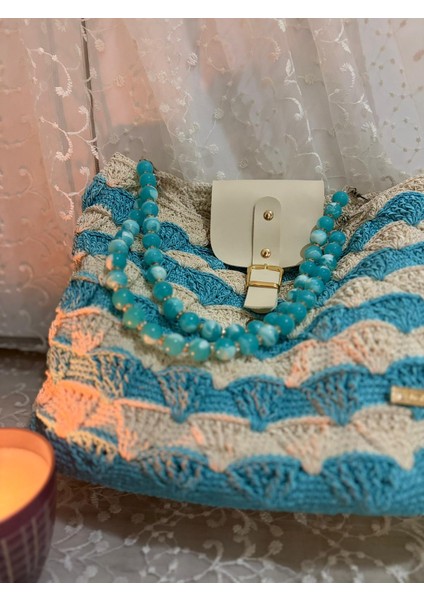 El Örgüsü Deniz Kabuğu Kol Çantası