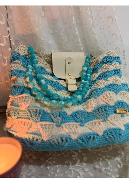 El Örgüsü Deniz Kabuğu Kol Çantası fiyatları