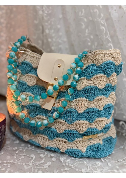 El Örgüsü Deniz Kabuğu Kol Çantası modelleri