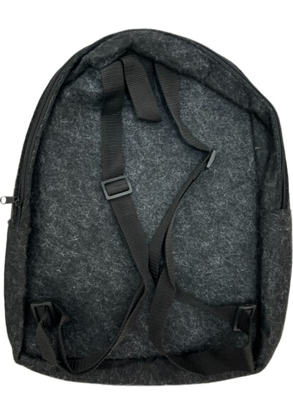 Baskılı Keçe Sırt Çantası Siyah fiyatları