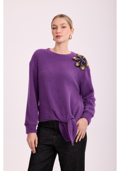 4870 Violette Fleur Angora Bluz fiyatları