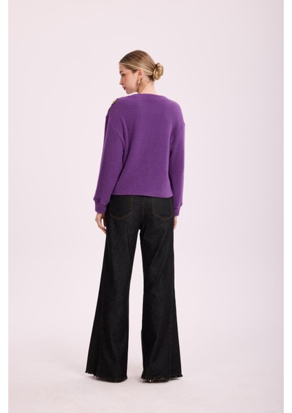 4870 Violette Fleur Angora Bluz fırsatları