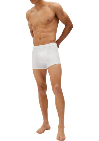 5'li Erkek Spor Boxer - Fitness Boxer - Rikralı Erkek Boxer-Toparlayıcı Erkek Boxer Beyaz Boxer 5'li modelleri