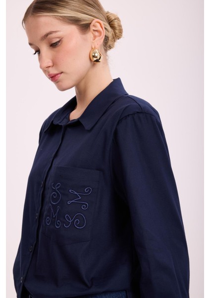 4890 MSSM Nakışlı Gömlek modelleri