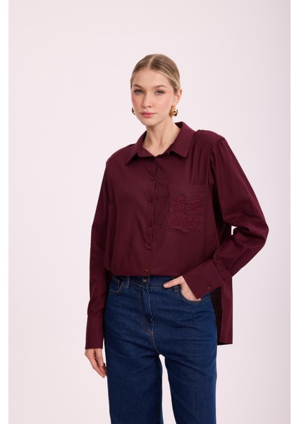 4890 MSSM Nakışlı Gömlek fiyatları