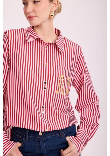4927 Mssm Çizgili Gömlek modelleri