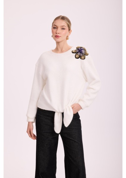 4870 Violette Fleur Angora Bluz fırsatları