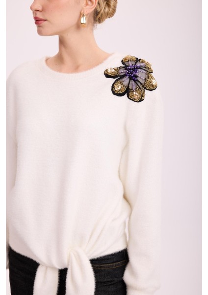 4870 Violette Fleur Angora Bluz indirimleri