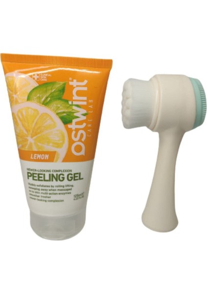 Limon Özlü Peeling & Cilt Temizleme Fırçası - Yeşil