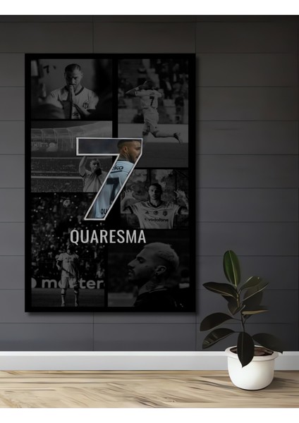 Çerçeve Görünümlü Quaresma 7 Numaralı Dekoratif Ahşap Mdf Ev Duvar Tablo Dikdörtgen Ev Duvar Tablo