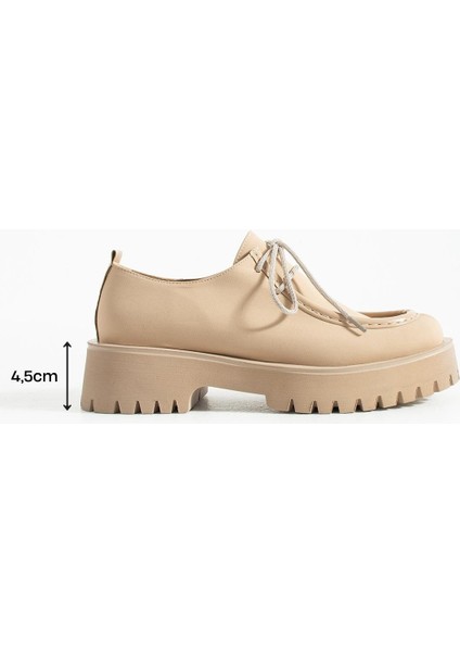 Kadın Yüksek Taban Loafer Arden - Bej