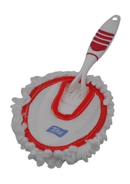 ® Mikrofiber Duster Toz Leke Kir Alıcı Temizleyici Tutacaklı Temizlik Bezi Aparatı Malzemesi