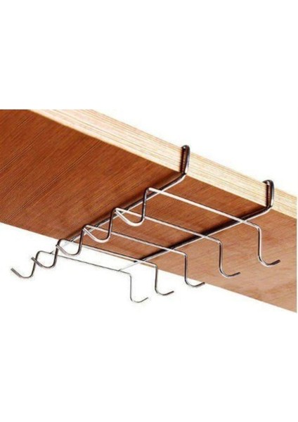 Raf Altı 10 Kancalı Fincan & Bardak Askısı