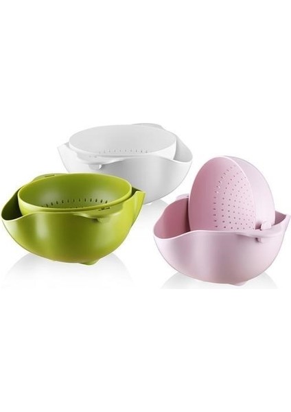 ® Çok Amaçlı 360 Derece Dönebilir Pratik Hazneli Mutfak Süzgeç Elek modelleri