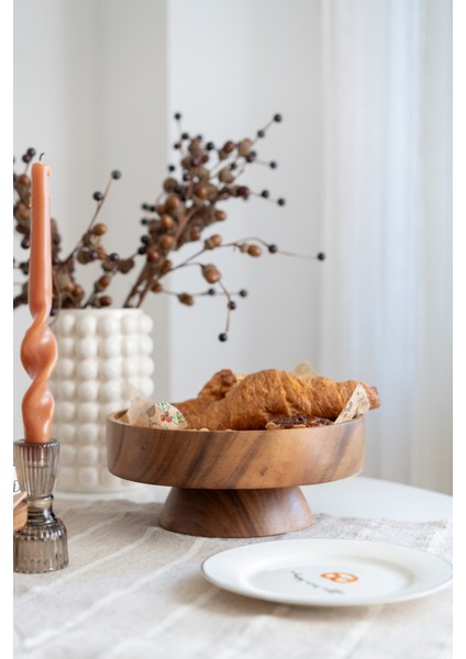 Akasya Ayaklı Kase (25CM)