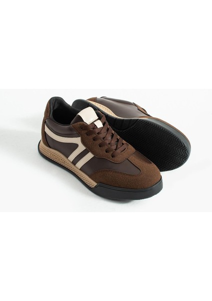 Kadın Sneaker Bağcıklı Spor Ayakkabı Tera - Kahverengi