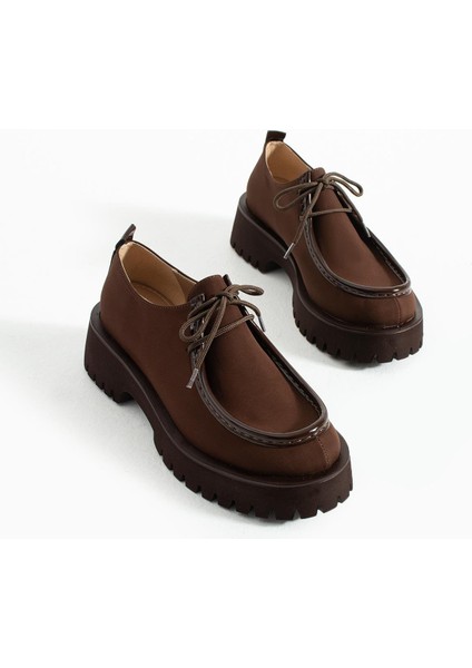 Kadın Yüksek Taban Loafer Arden - Kahverengi