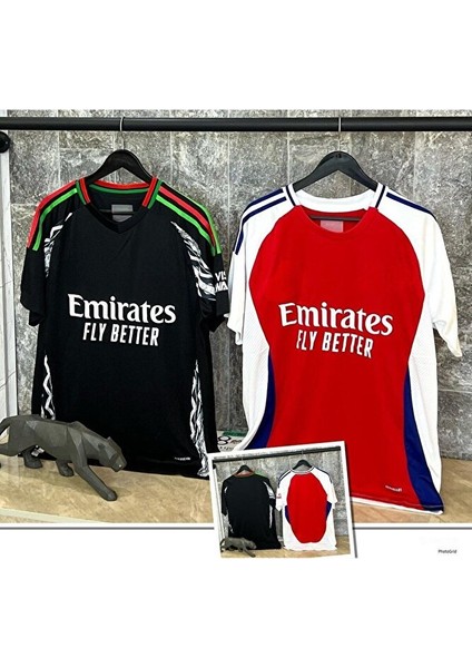 A.r.s.e.n.a.l Yeni Sezon Isimsiz Deplasman Siyah & Iç Saha Kırmızı/beyaz 2 Li Forma fiyatları