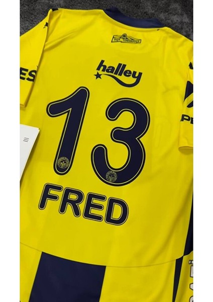 ᖴeᑎeᖇᗷᗩᕼçe Yeni Sezon 2024-25 ' 'fred' 13 Iç Saha Çubuklu Çocuk Forması 3 Lü Set