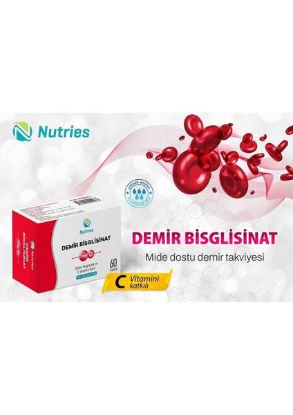 Demir Bisglisinat 30 Kapsül - 2 Li Avantaj Paketi fiyatları