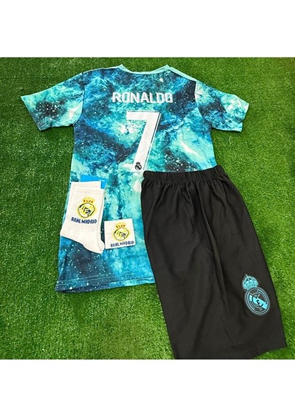 Realmadrid Özel Tasarım Galaxi Ronaldo Çocuk Forması 4 Lü Set