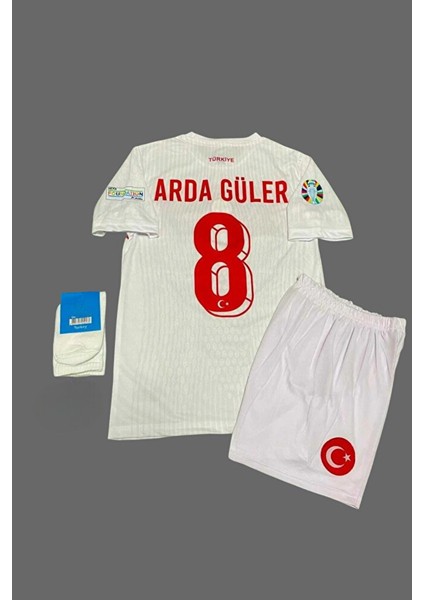 Türkiye Milli Takım Deplasman Beyaz Arda Güler Çocuk Forması 4 Lü Set