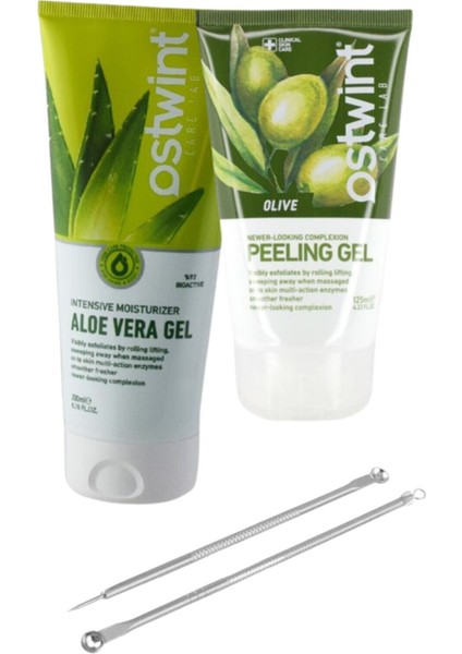 Yoğun Nemlendirici Aloe Vera Gel 200 ml Zeytinyağlı Peeling Jel 125 ml