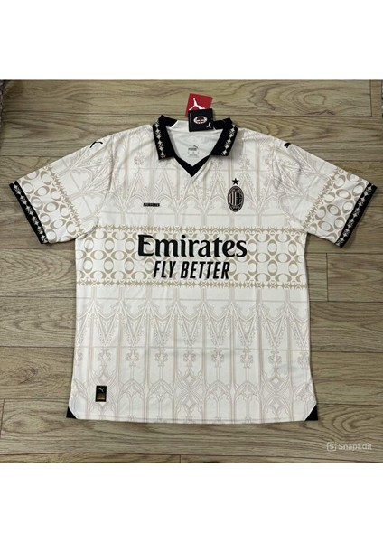 A.c Milan x Pleasures 2023/24 Yeni Sezon Theo Hernandez Özel Tasarım Konsept Forması Beyaz Forma fiyatları