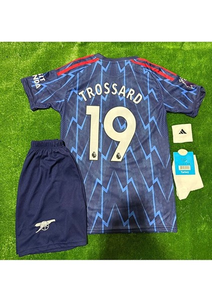 2026 Arsenal Trosard 19 Yeni Sezon Deplasman Çocuk Forması 4’lü Set
