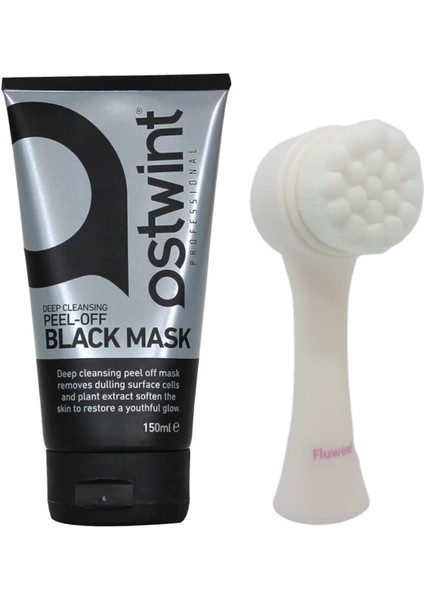 Soyulabilir Siyah Maske 150ML+FUWEEL Yüz Temizleme Fırçası