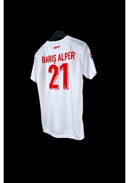 Türkiye Euro 2024 Barış Alper 21 Numara Beyaz Deplasman Forması