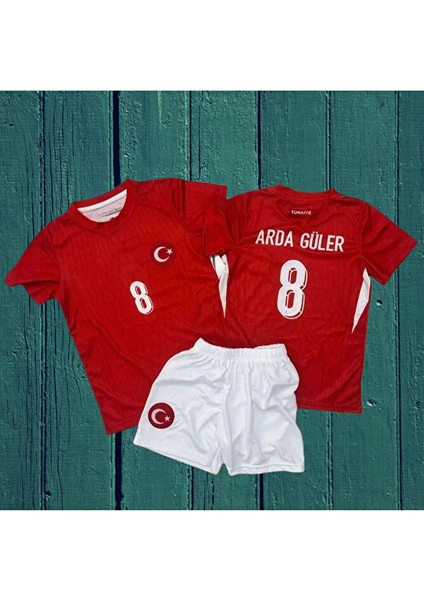 Türkiye Milli Takım Euro 2024/A.R.D.A/G.Ü.L.E.R/8 Numara Çocuk Forması 3 Lü Set (Kırmızı) T-Shirt fırsatları