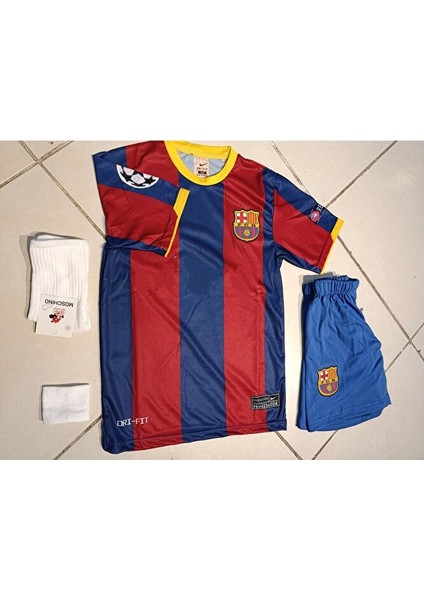 Barcelona Messi 10 Londra 2011 Finali Çocuk Futbol Forma 4 Lü Set . Forma+Şort+Çorap+Bileklik fiyatları