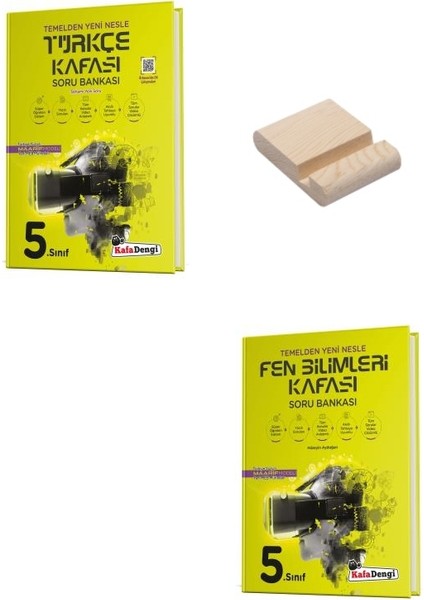 Kafa Dengi 5. Sınıf Türkçe ve Fen Bilimleri Kafası Soru Bankası + Telefon Standı