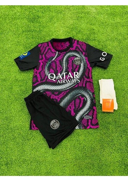 P.s.g 2023/24 Yeni Sezon Neymar Jr Dragon Çocuk Özel Konsept 3 Lü Set T-Shirt