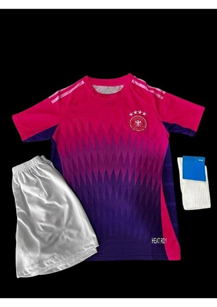 Almanya Milli Takımı # Isimsiz # Deplasman Pembe Çocuk Forması 4lü Set