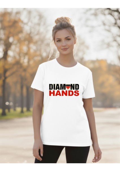 Devısso Traders Diamond Hands - Traders, Borsaci Kadın Beyazt-Shirt fiyatları