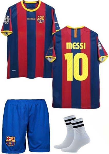 Barcelona 2010/11 Iç Saha Messi Çocuk Bordo Forması