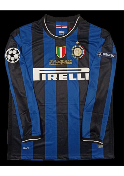 Milan:/.inter 2010 Şampiyonlar Ligi Finali Diego Milito 22 Forması Uzun Kollu fiyatları
